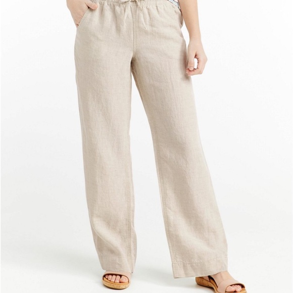 NWT LL Bean women's linen pants - Picture 2 of 6